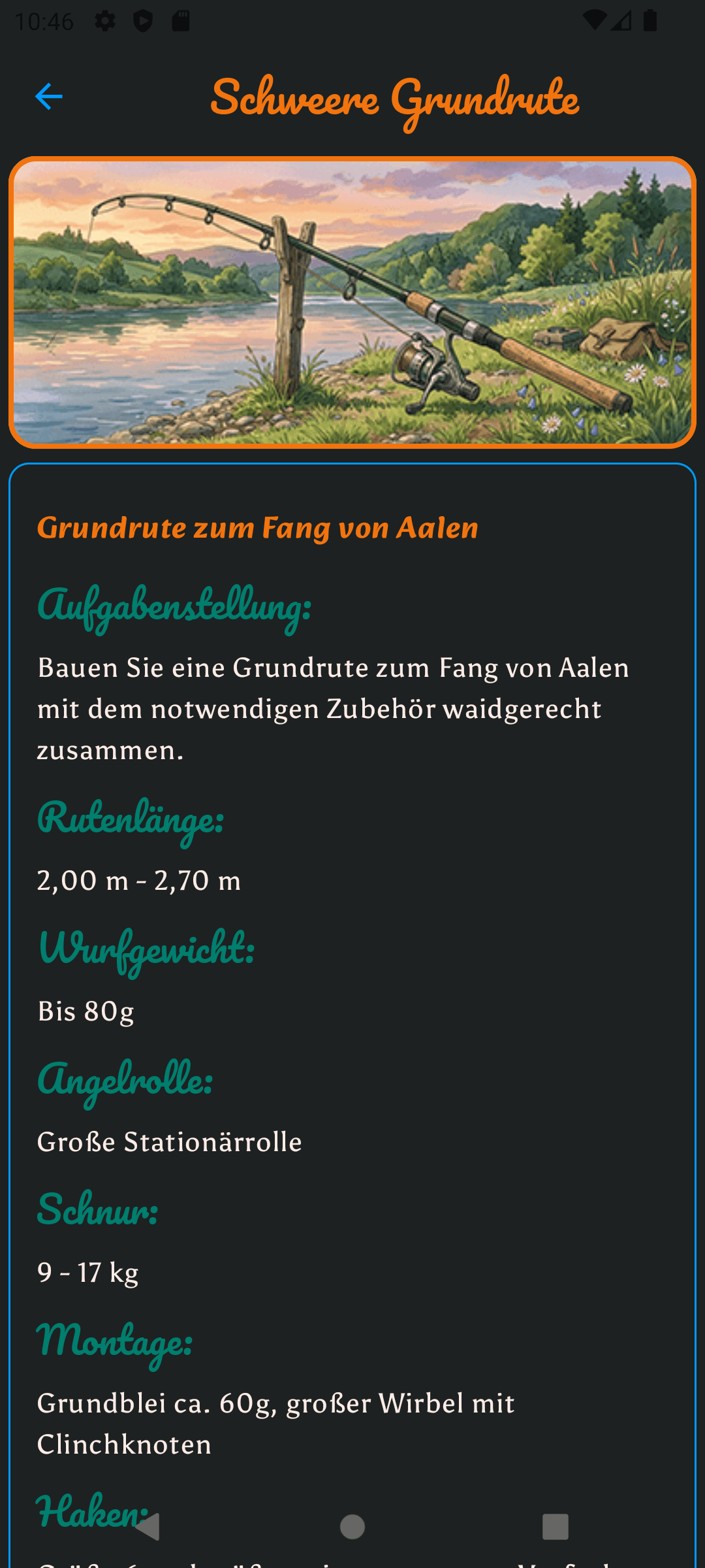 Schwere Grundrute